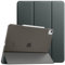 TiMOVO Coque pour iPad Air 13 Pouces M2 2024, Étui Fine avec Support pour iPad Air 13 Pouces, Support Touch ID, Étui Auto Sommeil/Réveil avec Dos Translucide pour iPad Air 13 - Gris Sidéral