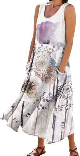 Kleider Damen Lange Abendkleider Ballkleider Damen Lang Weißes Kleid Damen Kleid Kleider Für Hochzeitsgäste Boho Kleidung Damen Damen Kleider Knielang Elegant Kleid(2-Light Purple,L)