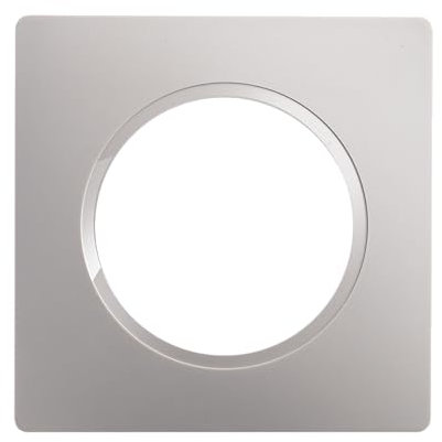 DEBFLEX - Casual Evo - Plaque de Finition - Enjoliveur Pour Prises et Interrupteurs - 1 Poste - Remplaçable - ABS - Pour Installation Encastrée - Gris Platine - 86 x 86 x 10 mm