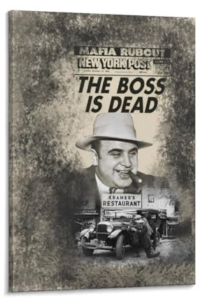 Scarface Filmposter Pate Sopranos, klassisches Filmposter, Kunstdruck, Poster, Wandkunst, Gemälde, Leinwanddekoration, Heimposter, 60 x 90 cm
