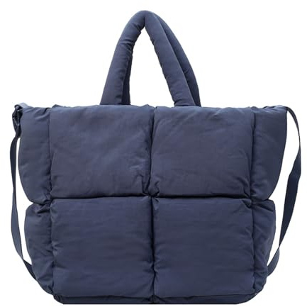 HAWILL Gesteppte Tasche Große Puffer Bag Damen Umhängetasche Stepptasche Bag Leicht Hobo Down Hobo Bag Handtasche Damen Shopper Tragetasche Gross Frauen