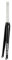 Fourche Rigide De Vélos en Alliage D'aluminium 700C Fourches De Vélos De Route Frein À C 1-1/8 Fourche Avant À Tube Droit 9 * 100MM Libération Rapide(Gloss Black)