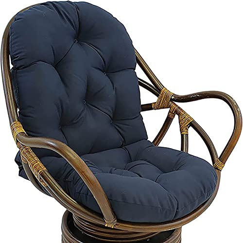 Cojín giratorio para silla mecedora de mimbre para sillones reclinables y sillones