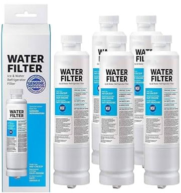 FGJDERYH Filtre à Eau de Rechange for réfrigérateur, Compatible avec Samsung DA29-00020B HAF-CIN/EXP for RF28HFEDBSR, DA29-00020A/B, Filtre 6 Mois certifié NSF(5PCS)