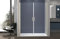 Box doccia nicchia 160 cm porta DUE BATTENTI H200 cm cristallo 6mm profilo CROMATO ZENO