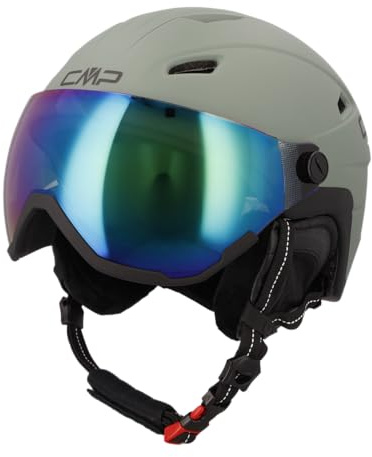 CMP Skihelm Wa-2 mit Visier, Unisex-Erwachsene, 38B4677 (Musk, XL)