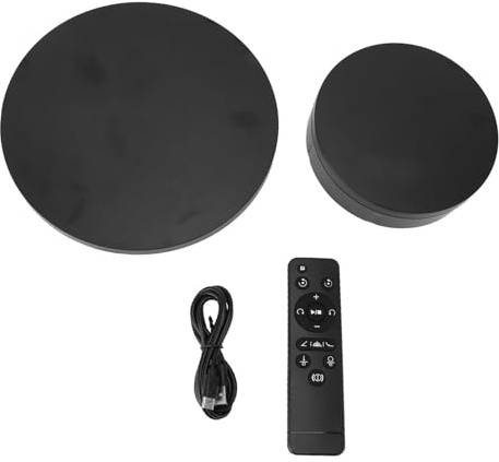 Expositor Giratorio motorizado de 8,7 Pulgadas con Capacidad de Carga de 22 Libras, Plato Giratorio electrónico con Control Remoto, Plataforma giratoria silenciosa de 3 velocidades