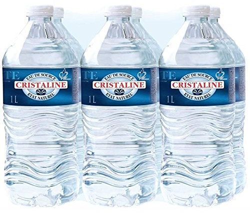 Cristaline eau de source naturelle 6 x 1 L - Livraison Gratuite pour les commandes en France - Prix Par Unité