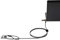CaLeQi Combination Security Lock Cable for Notebook Laptop Pc Computer Monitor lcd - 2m Cable Black (Lock + Anchor)