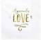 partydeco.pl Servietten mit goldener Aufschrift All You Need is Love