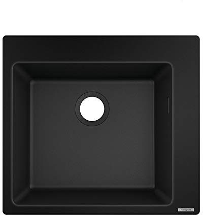 hansgrohe S510-F450 fregadero de encastre 450, negro grafito