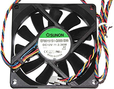 80x80x15mm EF80151S1-Q000-S99 8cm 12V 2.36W 4Wire 80mm 8015 Cooling Fan