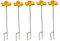 Selections Wild Bird Daffodil Flower Dish Bird Feeder in Cast Iron (Pack of 5)