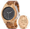 LMWOOD Gravierte Holz Uhr Herren Gravur Unisex Holz Armbanduhr Analog Ahorn Uhr Maple Watch Geburtstagsgeschenk für Frauen