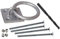 Security Anchor Ring - Wood Fixing, 6mm Drill bit for Wood OR Steel, 4 x 150mm Coach Bolts with 4 x Security Shear Head Nuts.