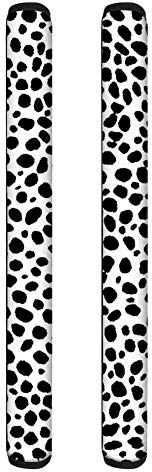 Showudesigns Leopard Kühlschrank-Türgriffabdeckungen Set von 2 Küchenzubehör weiß Kühlschrank Backofen Mikrowelle Griffabdeckungen Geräteschutz Handschuhe