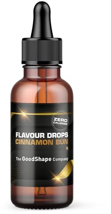 Flavour Drops zuckerfrei 50 ml - Zimtschnecke (Cinnamon Bun) | Geschmackstropfen OHNE KALORIEN zum Süßen mit Pipette | vegan | Für Naturjoghurt, Porridge oder Quark