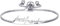Philip Jones Silver Plated Best Friend Bracelet Created with Zircondia® Crystals