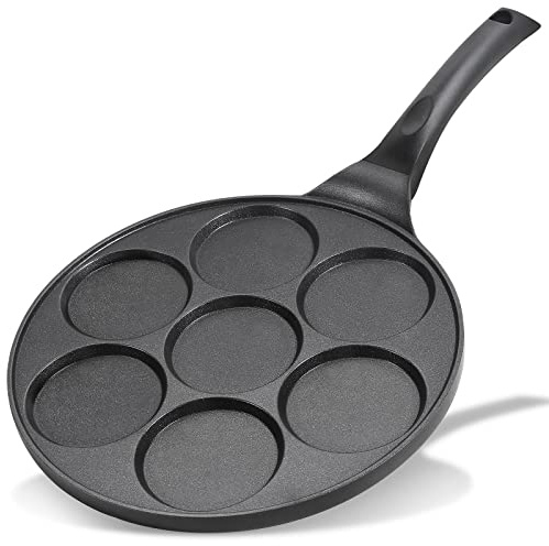 KRETAELY 10.5 Pancake Pan Pancake Griddle with 7-Cup Mini Pancake Maker