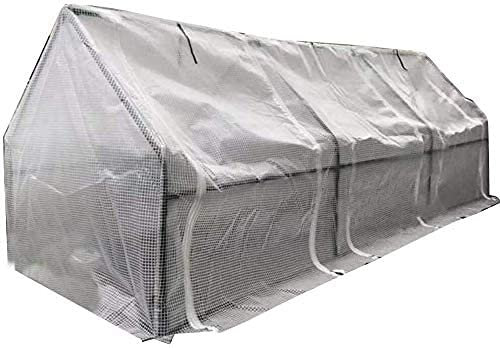 Garden Greenhouse Grow House Extra Large Greenhouse for Plant Rainproof Heat Preservation Roller Blind 2-Door Design PE Plastic Tear Resistance LSDRALOBBEB 806(Size:270x90x90cm)