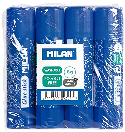 MILAN Pack 4 barras de pegamento 8 g