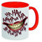Ha ha ha ha - Joker Kaffeetasse mit Motiv, Tasse mit Druck, auch individuell mit Spruch, Foto, Wunschtext, Wunschname (Rot)