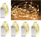 Vanorell 5 x 20 LED Drahtlichterkette Draht Lichterkette Warmweiß Lichterkette Lichterkette Lämpchen Batterie batteriebetrieben 2 x AA (5 x 20er LEDs warmweiß)