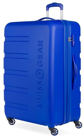 SwissGear 7366 Hardside Expandable Luggage with Spinner Wheels, Cobalt, Checked-Large 27-Inch, 7366 Hardside Expandable Luggage with Spinner Wheels