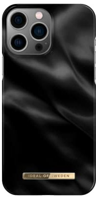Ideal of Sweden Fashion Handyhülle für iPhone 13 Pro Max, Schwarz Satin