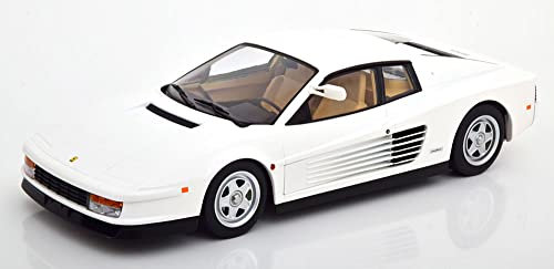 KK Scale Ferrari Testarossa 1984 Bianca Miami Vice 1:18 Collezione Dettagliata Automobile Maschio 14+ Tutti Collezionisti Miami Vice Auto Classica
