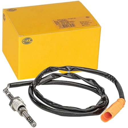 HELLA 6PT 358 181-121 Sensor, Abgastemperatur - 2-polig - geschraubt | Kompatibel mit: VW CADDY ALLTRACK Großraumlimousine, CADDY ALLTRACK Kasten/Großraumlimousine, CADDY III Großraumlimousine