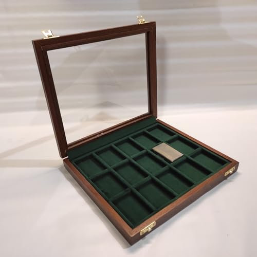 Cofanetto porta accendini - vetrina per Accendini da collezione ZIPPO ST DUPUNT (in foto il modello in velluto Verde)