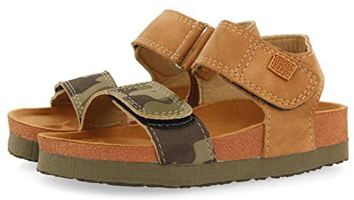 GIOSEPPO Flip-Flops im Bio-Stil, Khaki mit Camouflage-Muster für Kinder, Abat, kaki, 32 EU