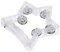 Handglocke Kinder leuchtendes Tamburin Rhythmus Instrumente Schlagzeug GlockeStern Glocke LED Musikspielzeug Musikglocken Leuchtende Percussion für Party Jubelnder Krachmacher
