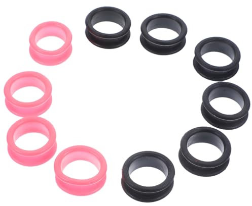 ULTECHNOVO Hair Scissors Pet Scissors 10pcs Silicone Scissor Ring Hairdressing Scissor Finger Ring Skid-resistant for Nail Cutting