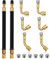 Sweetone Estensione Valvola Pneumatico, 6 Pezzi Prolunga Valvola Pneumatico 45 90 135 Gradi, 2 Pezzi 180 mm Gomma Estensori Valvola per Auto, Moto, Biciclette, Camion, Scooter