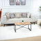 Livabliss Kalix Wohnzimmer Teppich modern – Abstrakt Design in Marmor Optik für Wohnzimmer 160x213 cm, Esszimmer, Schlafzimmer - Marmor Teppiche groß, weicher Teppich Kurzflor in Creme