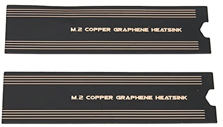 Annadue M.2 SSD Graphen Kühlkörper - Hochleistungs NVMe Kupfer Kühler für Laptop Speicher, Selbstklebend