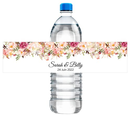 30pcs Personalized Water Bottle Stickers Labels Happy Birthday Water Bottle Labels for Women 16th 21st 30th 40th 50th Anniversary Stickers Party Decorations (F,30pcs)