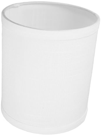 Angoily Trommel Lampenschirm Ersatz Weiß Stoff Lampenschirme E27/E14 Dekorative Lampenschirm Glühbirne Guard Cover für Kronleuchter Stehleuchte Tischlampe