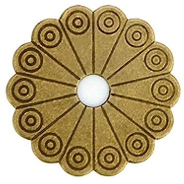 Tiazza 10 arandelas de latón para decoración de muebles clásicos (bronce)