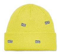 UGG Scattered Logo Beanie Tennis Green One Size, Tennis Grün, Einheitsgröße
