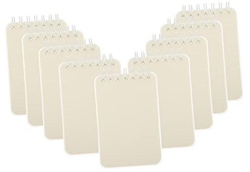 MAGICLULU 10 Stücke Tasche Spirale Notebook Einfache Stil Gefüttert Notizblock für Büro Schule Tagebuch