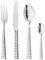 KASANOVA set posate 6 persone Alfa, Gamma e Omega, set posate 24 pezzi acciaio inox con forchetta, coltello, cucchiaino e cucchiaio (Cube)