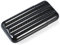 YIWENG Black Carbon Fiber 3-Zigarre-Etui Leichter Zigarre-Aufbewahrungsschlauchhalter Reise-Zigarren-Humidor für bis zu 57 Zigarrenring