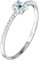 CHRIST Damen-Damenring 375er Weißgold 1 Topas 50 Weißgold 32027941