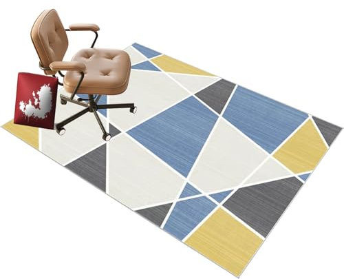 Home Floor Protects Mat | Computer Chair Mat | Office Gaming Chair Mat | Rectangular | Gaming Chair Rug For Carpet | Alfombrilla para Silla con Ruedas para el hogar | Oficina o Piso 90 x 120 cm