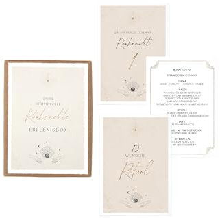 Rauhnächte Erlebnisbox, Anleitung zu den Rauhnächten + 1 Ritual, 13 Wünsche Ritual, Traumdeutung, Self Care Karten, Rauhnächte 2025 (13 Wünsche Ritual)