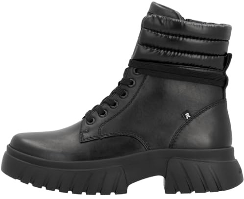 Rieker Damen Schnürboots Schwarz 39