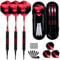 GUBOOM Dartpfeile mit Kunststoffspitze für Elektronische Dartscheibe 3 Stück Soft Darts Pfeile Set, 18 Gramm Profi Softdarts Dartpfeil und Extra Schafts Flights Dartspitzen Anti-Lose Gummiringe